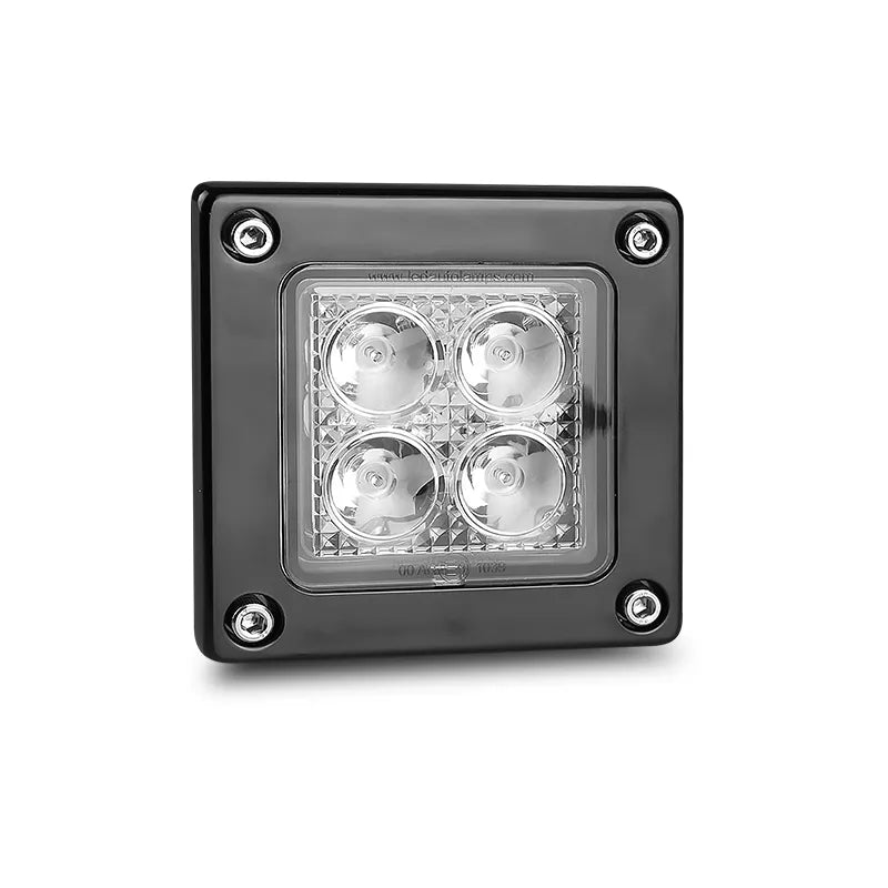 LED Autolamps 73120BM 9/30V Flood/Reverse Lamp Recessed Mount Black E. Coating