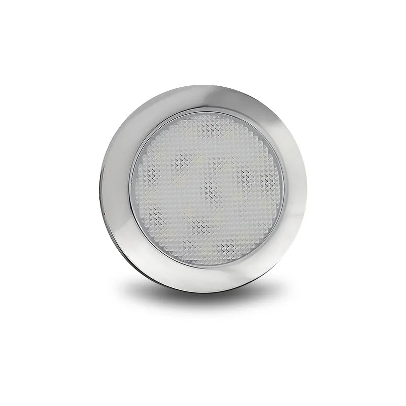 LED Autolamps 7515C 12V LED Interior Lamp Cool White W/ Chrome Bezel Blister Pack