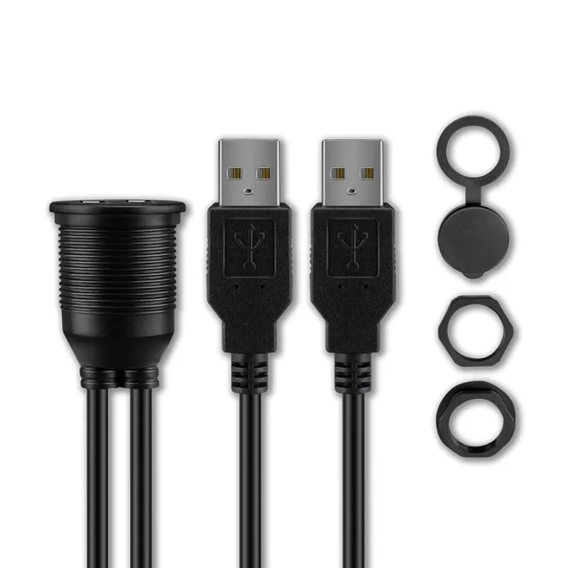 InstallPRO IPUSBD3 3ft Dual USB Flush Extension Kit