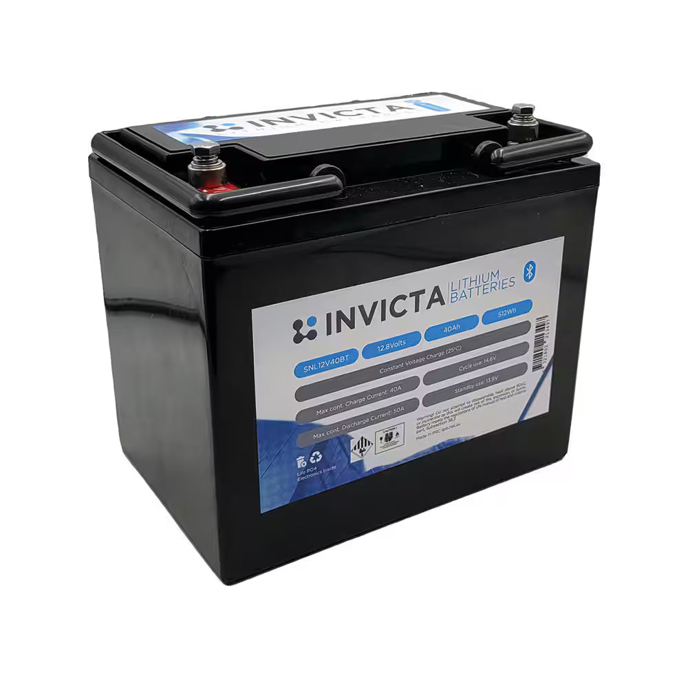 Invicta SNL12V40BT 12V 40Ah LiFePO4 Bluetooth Battery
