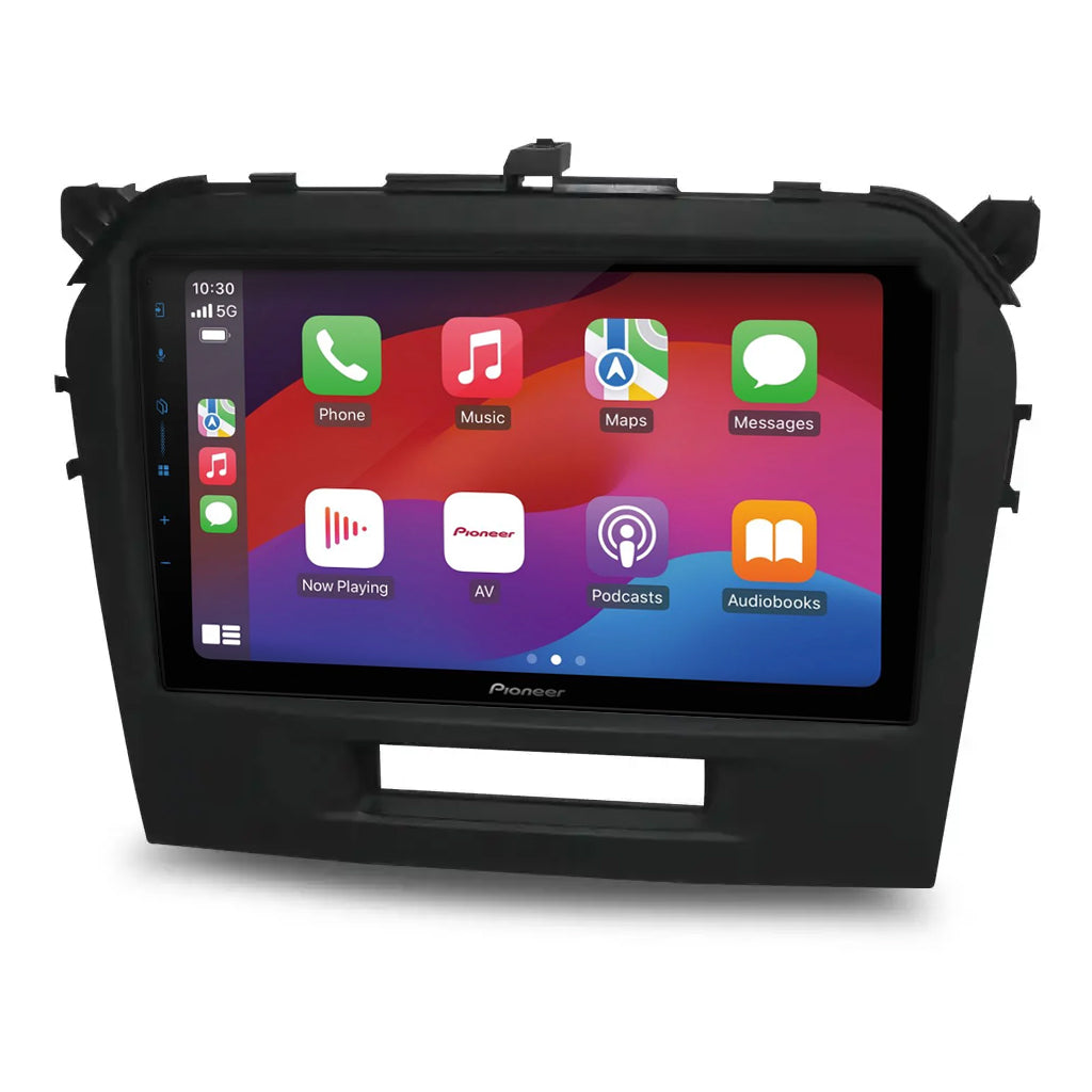 Pioneer DMH-AP6650BT 9" Apple CarPlay/Android Auto Wireless AV Receiver Bundle for Pioneer DMH-AP6650BT 9 with HR9-SZ003 Fascia & Aerpro APP8PIO9 APP8 Secondary ISO Harness Suit Pioneer AV Headunits (13-Pin Connector) Harness