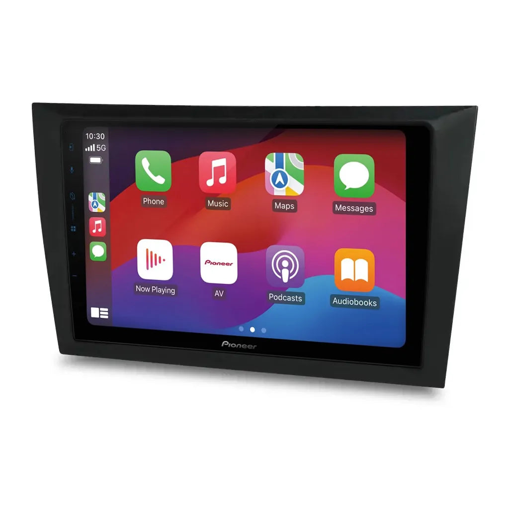 Pioneer DMH-AP6650BT 9" Apple CarPlay/Android Auto Wireless AV Receiver Bundle for Pioneer DMH-AP6650BT 9 with HR9VW001 Fascia & Aerpro APP8PIO9 APP8 Secondary ISO Harness Suit Pioneer AV Headunits (13-Pin Connector) Harness