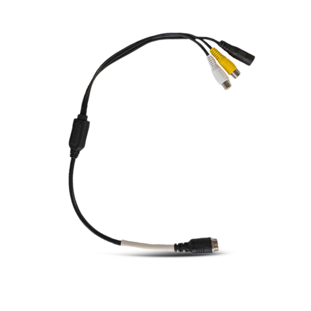 MONGOOSE PVC12HDM 4 Pin Male to RCA and Power - Heavy Duty Camera Adapter Cable