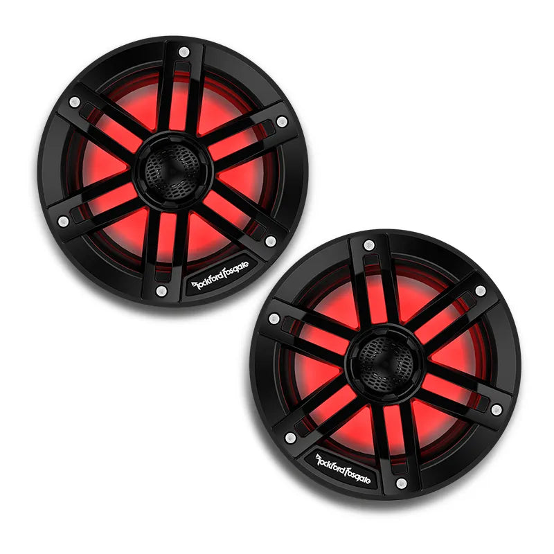 Rockford Fosgate M1-65B M1 6.5” Color Optix Marine 2-Way Speakers - Black