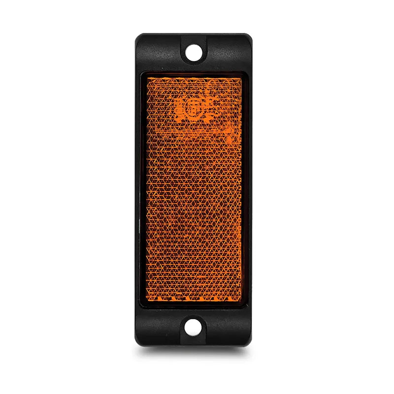 LED Autolamps 7035AB Vehicle Reflector Amber With Bracket Reflex Series