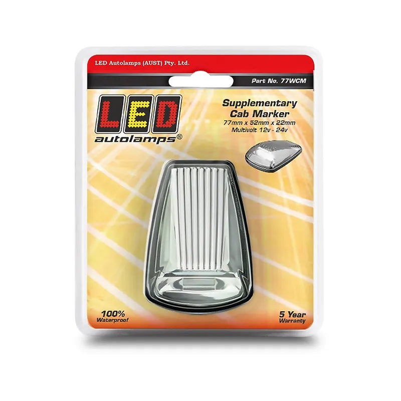 LED Autolamps 77WCM Sup Cab Marker White LED CLR Lens