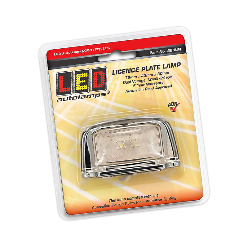 LED Autolamps 35CLM Licence Plate Light LED 12 or 24V