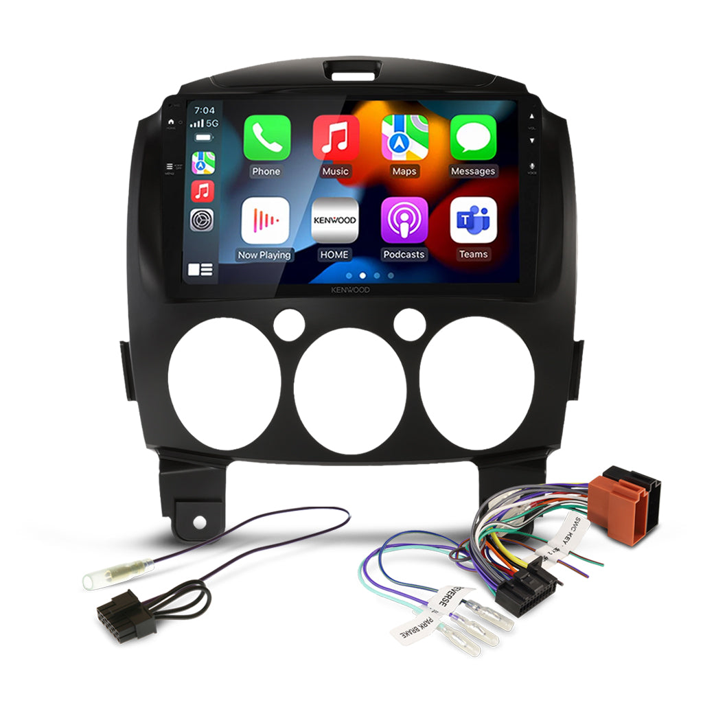 DMX80AXS Bundle - MAZDA 2 2007-2011  [COMPATIBLE WITH KENWOOD DMX80AXS] (AKMZ19/APP8KE8)/SWC-APKWPL