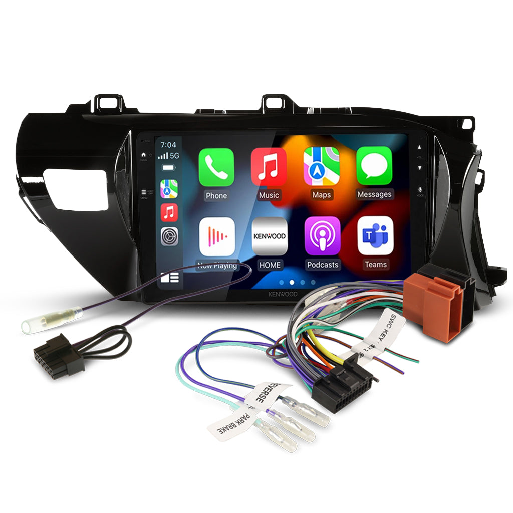 DMX80AXS Bundle - TOYOTA HILUX 2020- [COMPATIBLE WITH KENWOOD DMX80AXS] (AKTO4/APP8KE8)/SWC-APKWPL