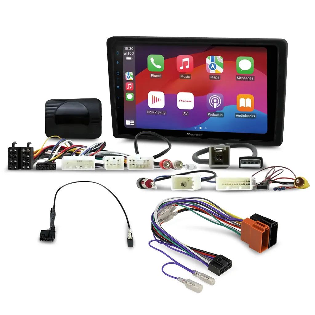 Pioneer DMH-AP6650BT 9" Apple CarPlay/Android Auto Wireless AV Receiver Bundle for Pioneer DMH-AP6650BT 9 with HR9-TY002 Fascia & Aerpro APP8PIO9 APP8 Secondary ISO Harness Suit Pioneer AV Headunits (13-Pin Connector) Harness