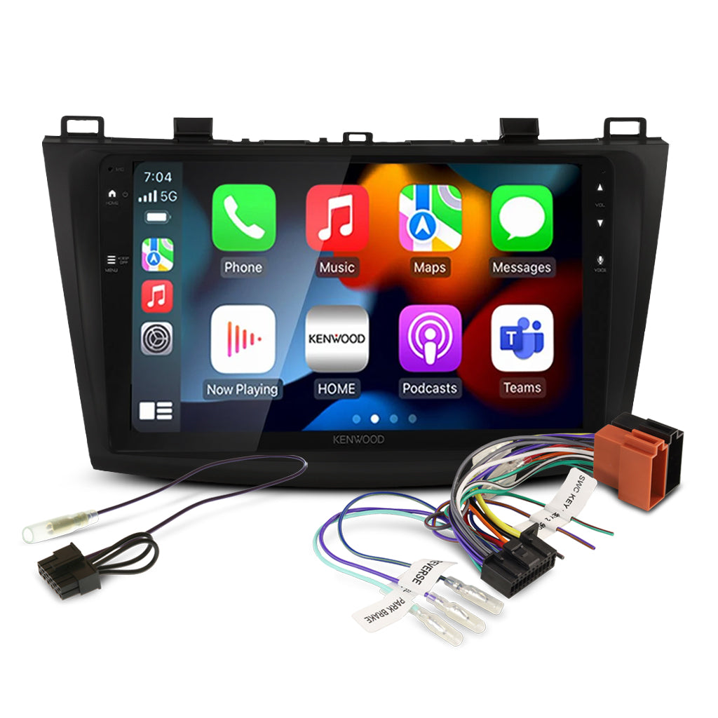 DMX80AXS Bundle - MAZDA 3 2009-2013 BOSE AMPLIFIED [COMPATIBLE WITH KENWOOD DMX80AXS] (AKMZ5/APP8KE8)/SWC-APKWPL