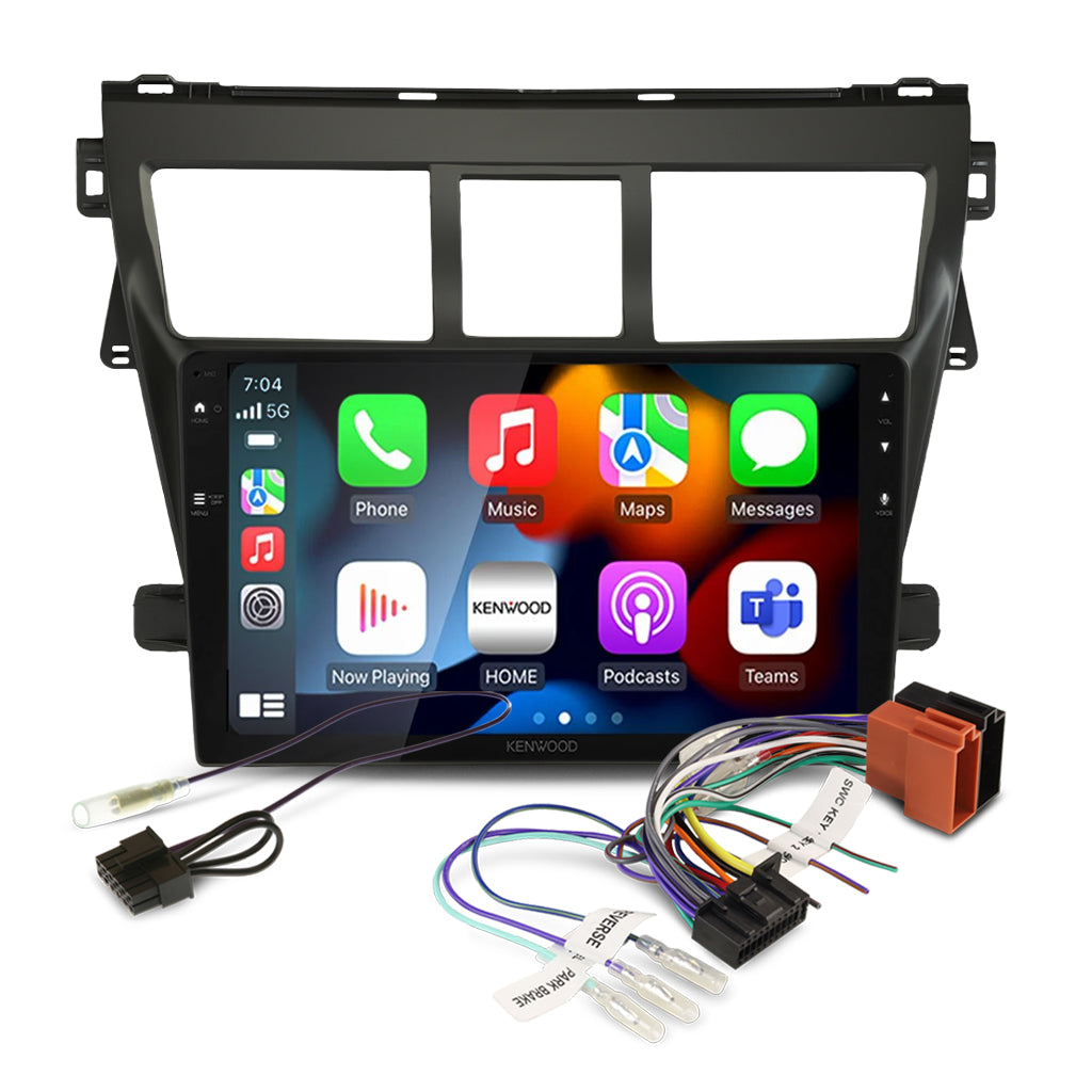DMX80AXS Bundle - TOYOTA YARIS SEDAN [COMPATIBLE WITH KENWOOD DMX80AXS] (AKTO15/APP8KE8)/SWC-APKWPL