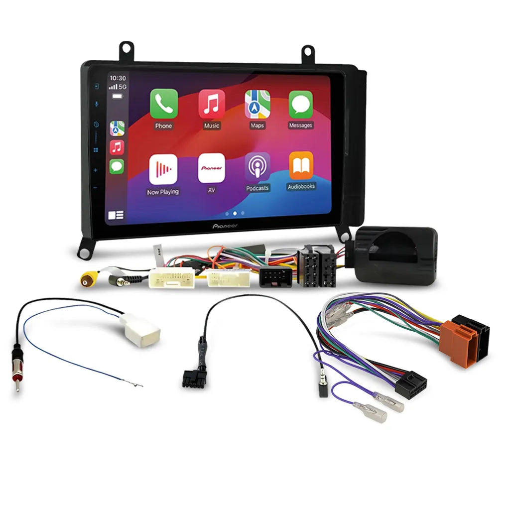Pioneer DMH-AP6650BT 9" Apple CarPlay/Android Auto Wireless AV Receiver Bundle for Pioneer DMH-AP6650BT 9 with HR9-TY004 Fascia & Aerpro APP8PIO9 APP8 Secondary ISO Harness Suit Pioneer AV Headunits (13-Pin Connector) Harness