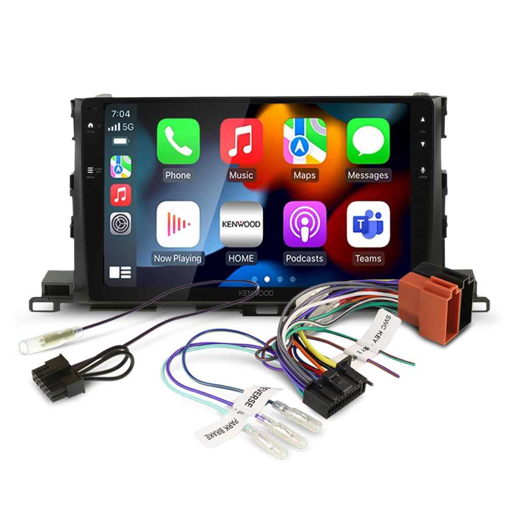 DMX80AXS Bundle - TOYOTA KLUGER 2014-2019 [COMPATIBLE WITH KENWOOD DMX80AXS] (AKTO38/APP8KE8)/SWC-APKWPL