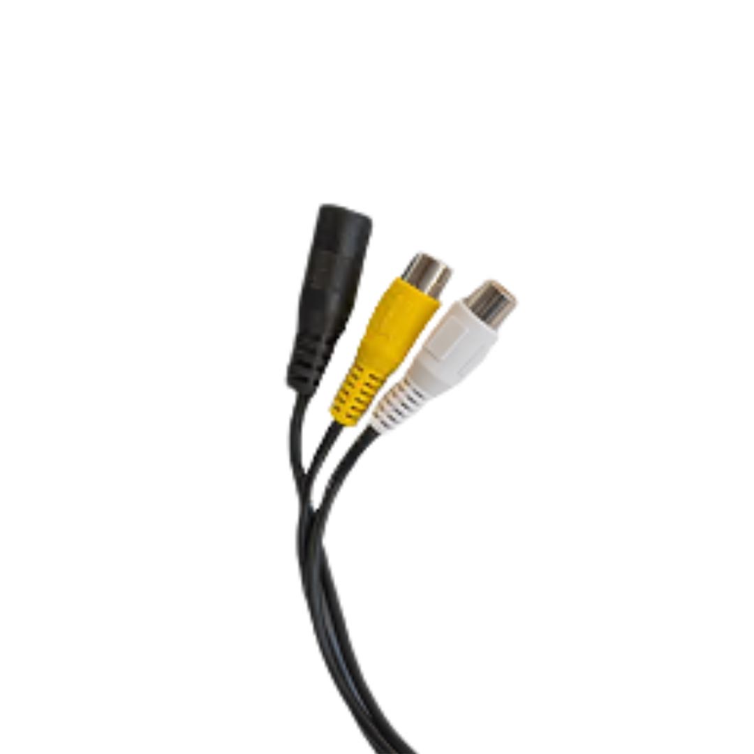 MONGOOSE PVC12HDM 4 Pin Male to RCA and Power - Heavy Duty Camera Adapter Cable