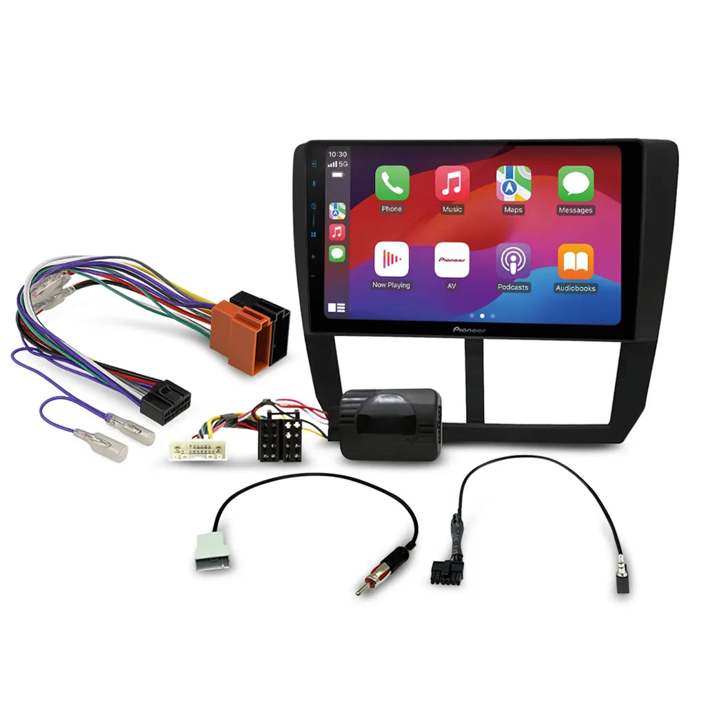 Pioneer DMH-AP6650BT 9" Apple CarPlay/Android Auto Wireless AV Receiver Bundle for Pioneer DMH-AP6650BT 9 with HR9-SB001 Fascia & Aerpro APP8PIO9 APP8 Secondary ISO Harness Suit Pioneer AV Headunits (13-Pin Connector) Harness