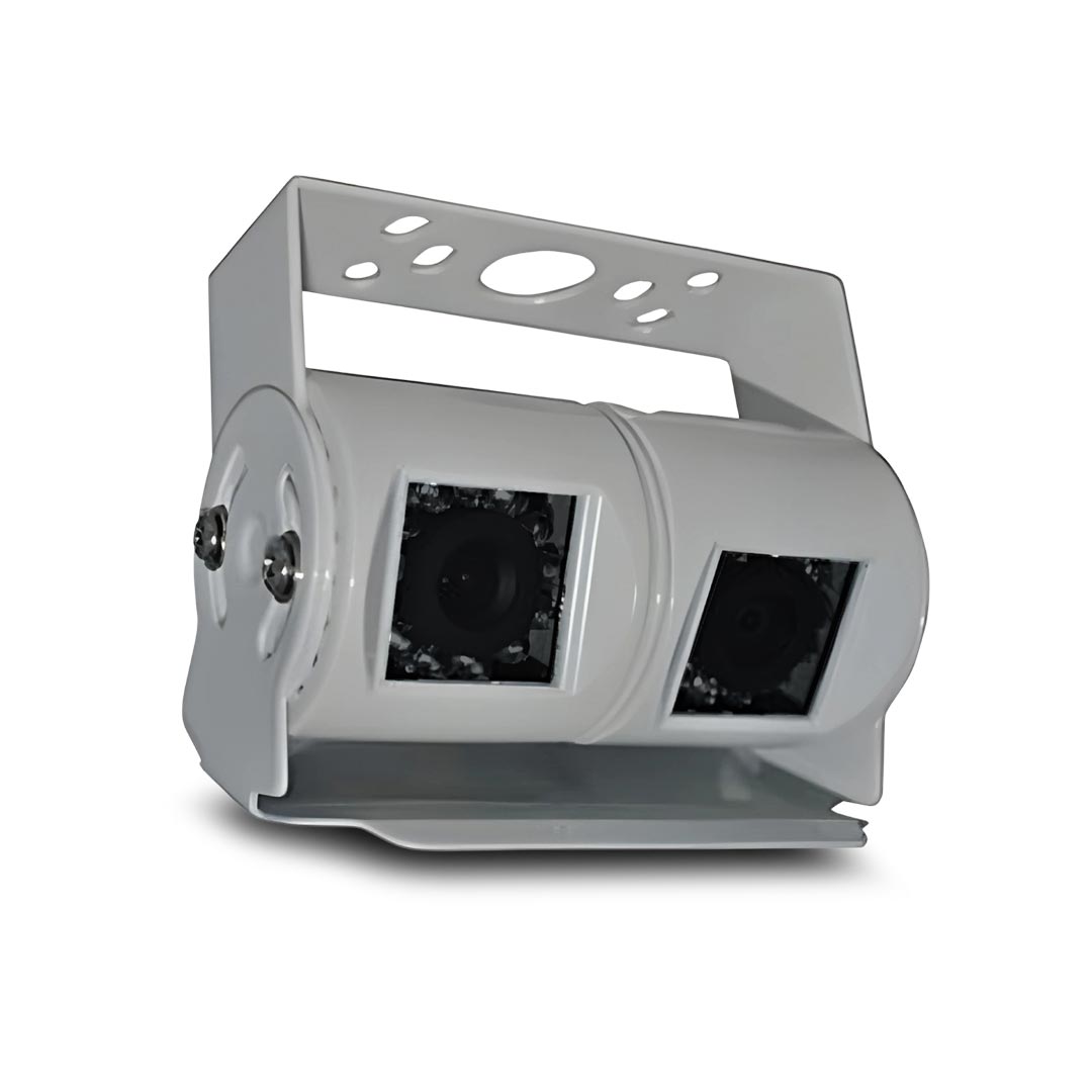 MONGOOSE MC420W Dual Cameras White - 2 Cameras in One Mounting Bracket System