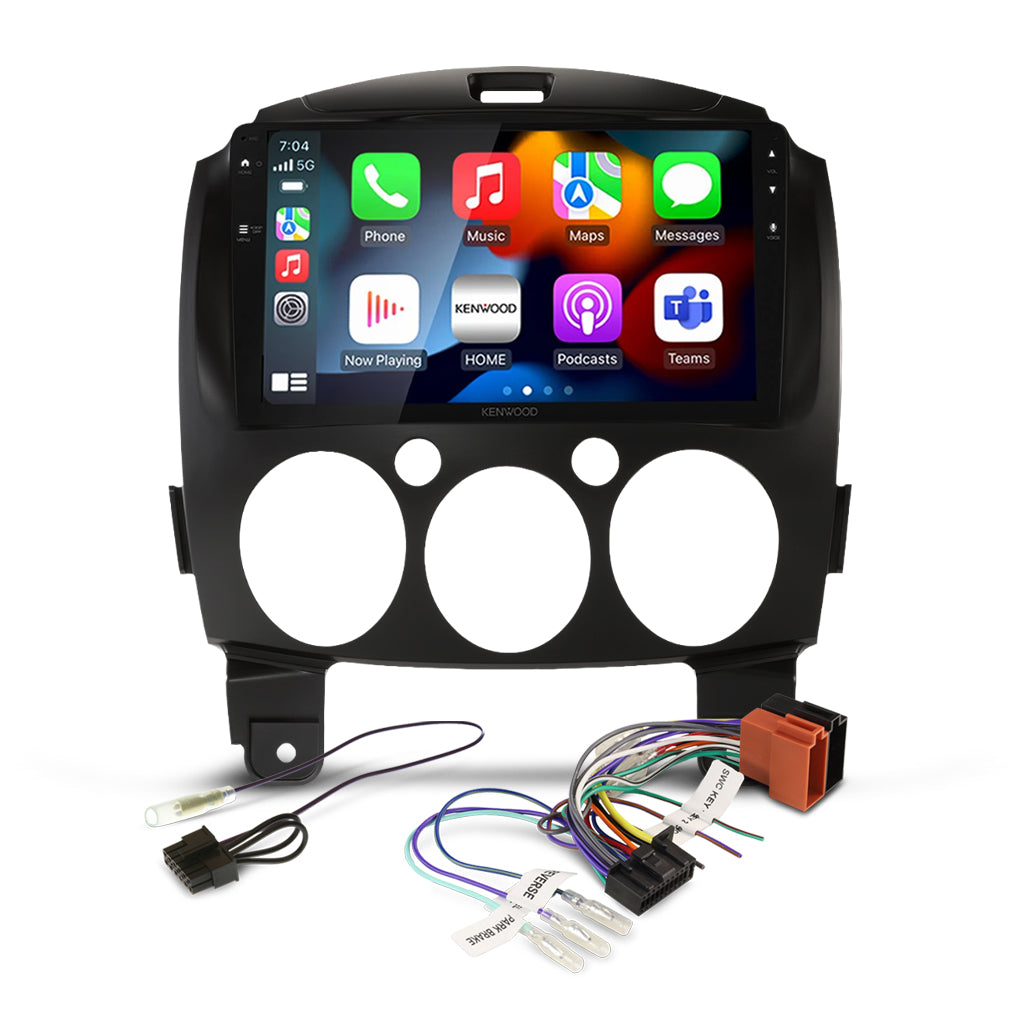 DMX80AXS Bundle - MAZDA 2 2007-2014  [COMPATIBLE WITH KENWOOD DMX80AXS] (AKMZ7/APP8KE8)/SWC-APKWPL