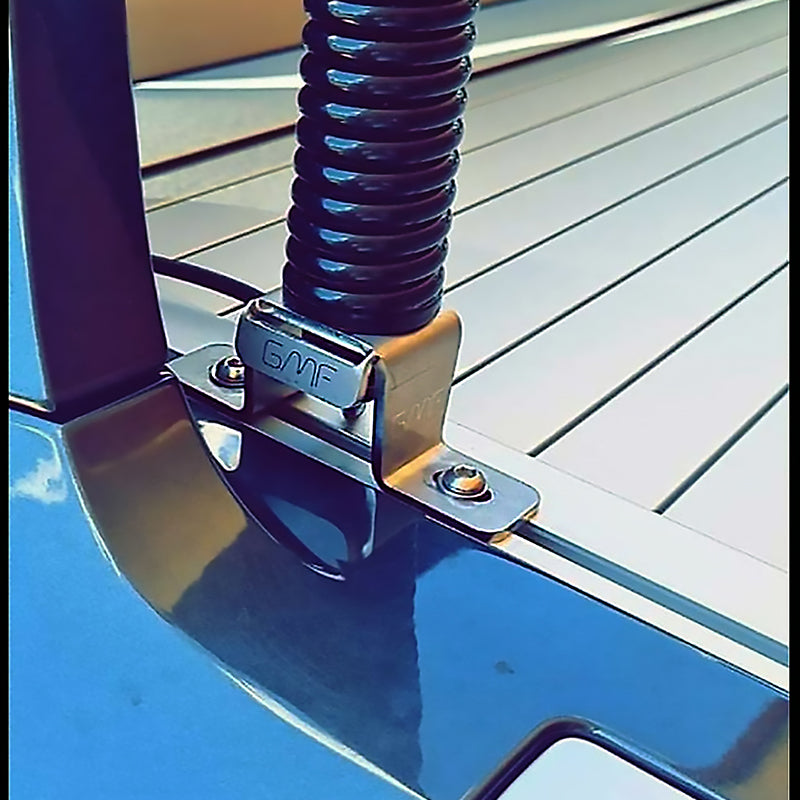 GMF4x4 SB-021 Stainless Steel Shutter UHF Antenna Bracket To Suit Ranger Wildtrak & DMAX 2011+