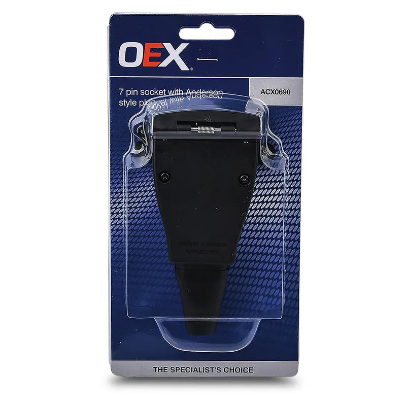 OEX ACX0690 7 Pin Socket with Anderson Style Plug
