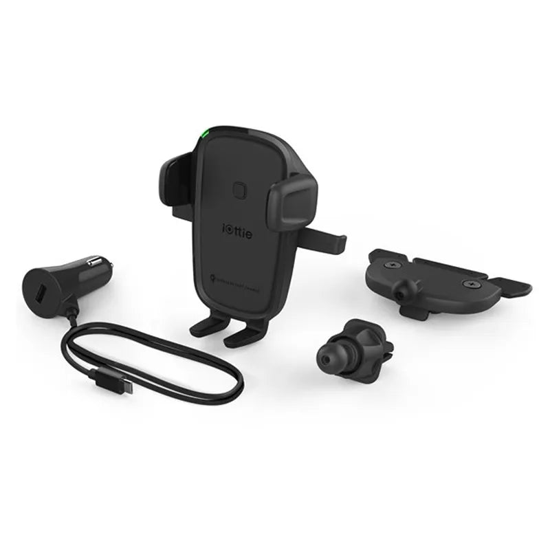 iOttie HLCRIO143 Easy One Touch Wireless 2 Air Vent/CD Mount Phone Holder
