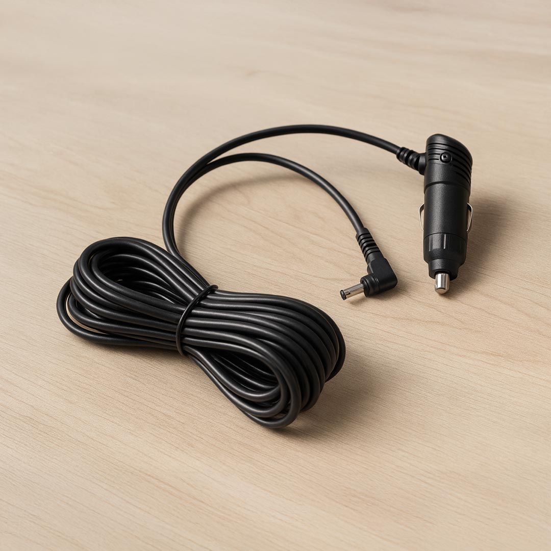 QVIA LUKAS QR-AR-CIG | 4m Dashcam Cigar Charger – QR-AR Car Power Cable