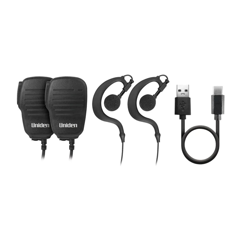 Uniden UH825-2TP 2 Watt UHF Handheld 2-Way Radio Tradies Pack