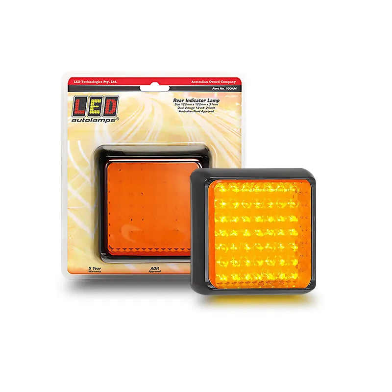 LED Autolamps 100AM 12/24V Indicator Lamp 49 LEDs With Bracket And Wire