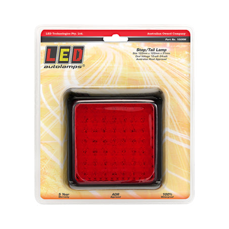 LED Autolamps 100RM 12/24V Stop/Tail Lamp 49 LEDs With Bracket And 30cm Wire