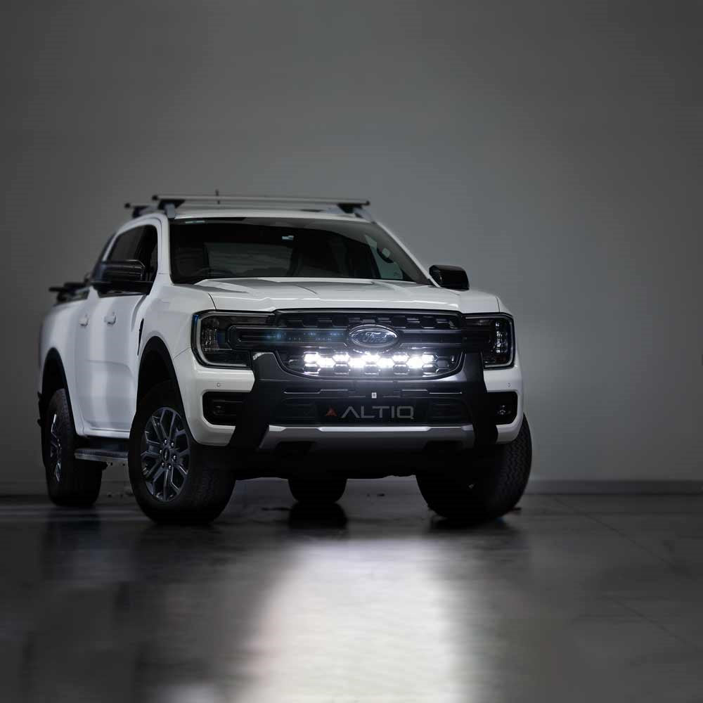 ALTIQ AWT28aux-DR Next-Gen Ranger/Everest 28" LED Light Bar Stealth Kit | Double Row Hybrid Behind Grille