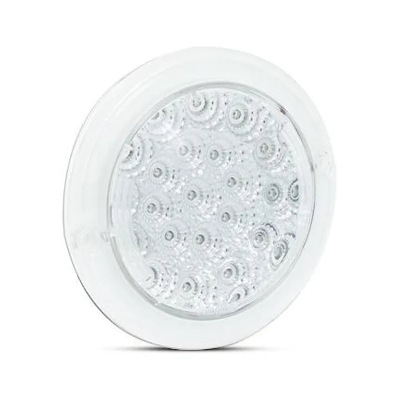 LED Autolamps 102AC 12V Round Indicator Lamp With Clear Lens Recessed Mount