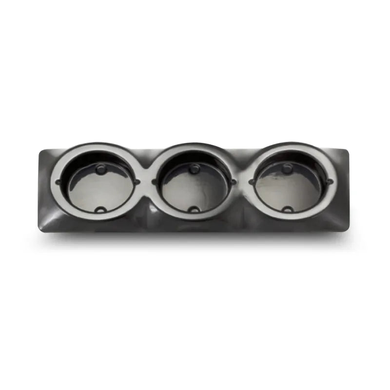 LED Autolamps 102B3C Black Chrome Triple Housing 440Mm To Suit 102 Series Lights