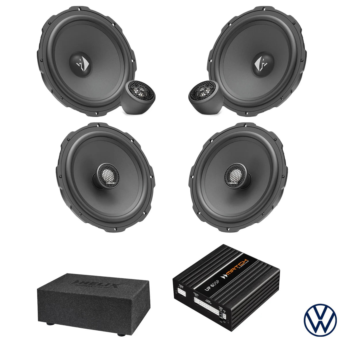 VW Golf 7 - Speaker & Subwoofer DSP Amplified Package 2 | HELIX Ci3