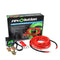 Revolution retail box behind the black relay, coils of red cable, battery terminals and spare lugs