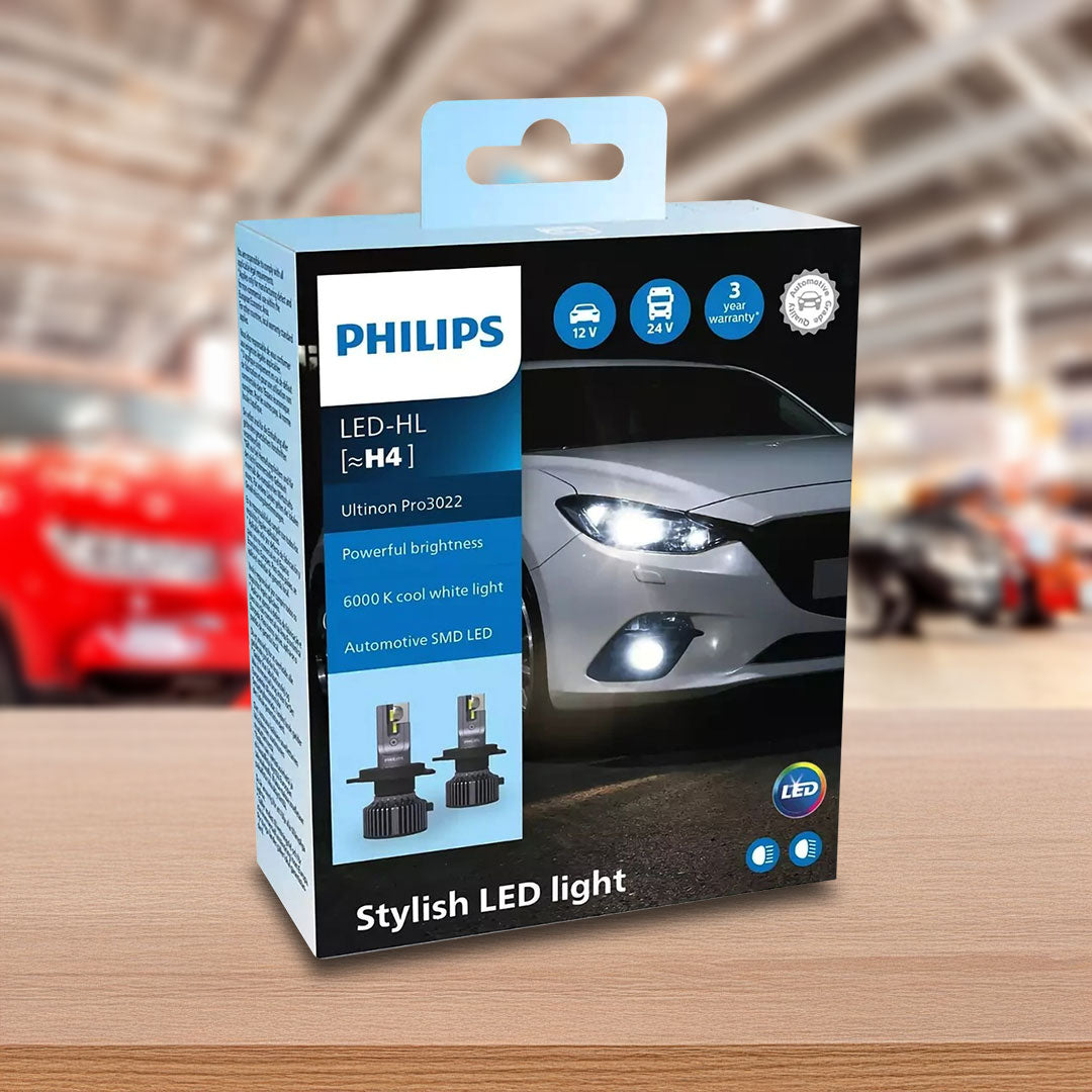 Philips 11342U3022X2 | H4 Ultinon Pro3022 LED Headlight Globes – 12/24V (Pair)