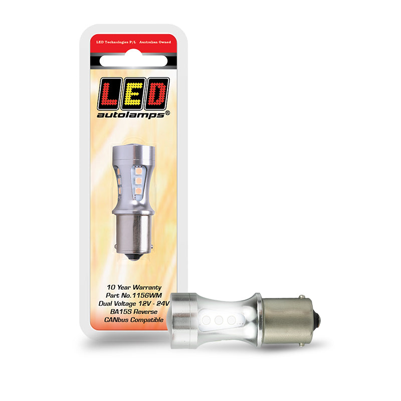 LED Autolamps 1156WM Bayonet Globes Blister Single
