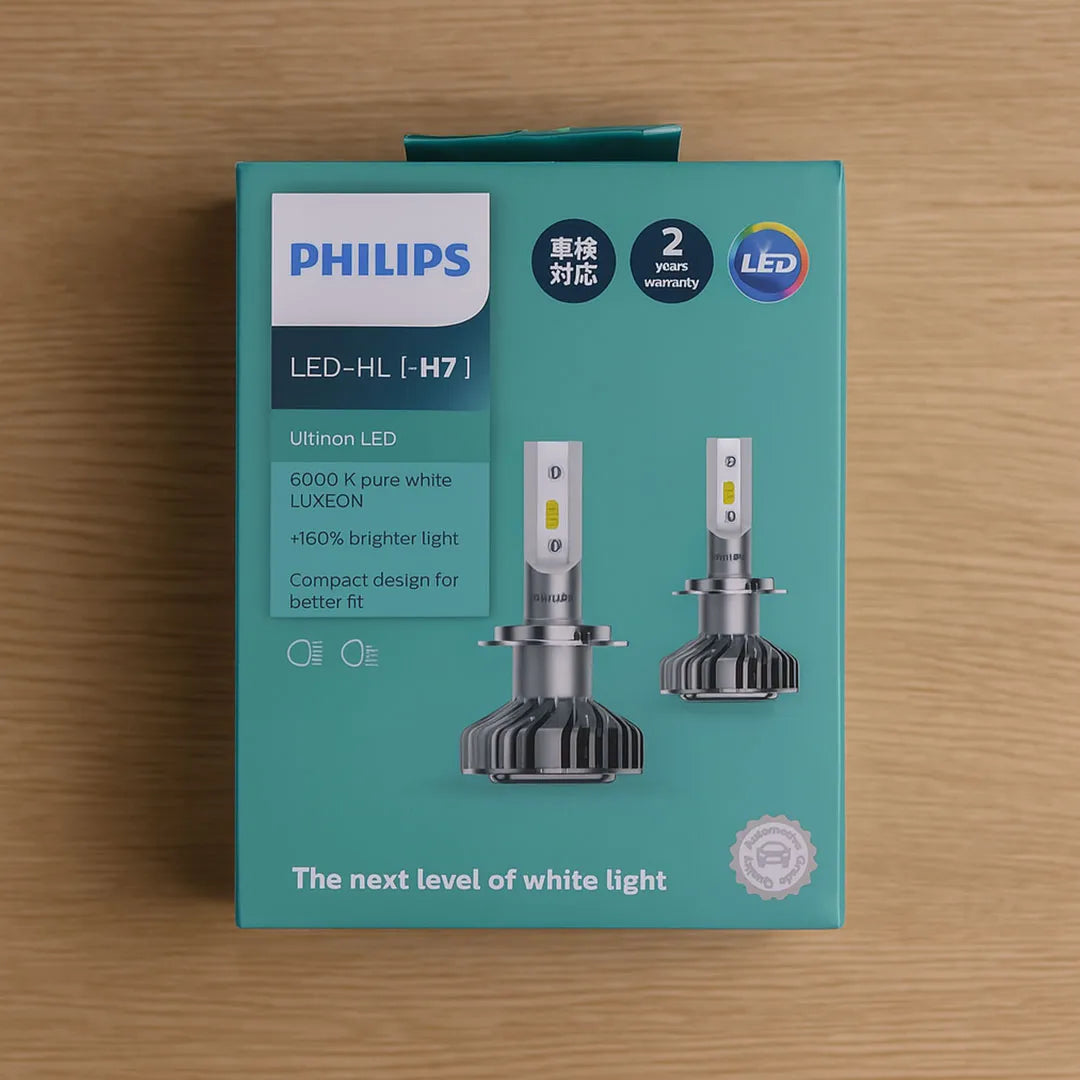 Philips 11972ULX2PL | H7 LED Headlight Globe + Bonus Penlight – Ultra Bright, Street Legal, Long-Lasting