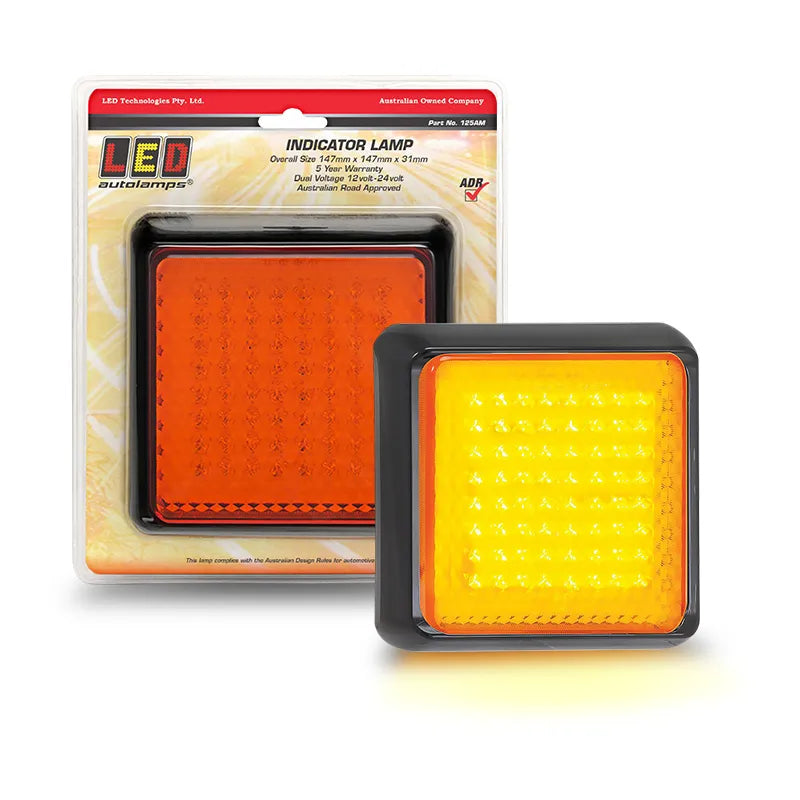 LED Autolamps 125AM 12/24V Indicator Lamp 64 LEDs With 30cm Wire