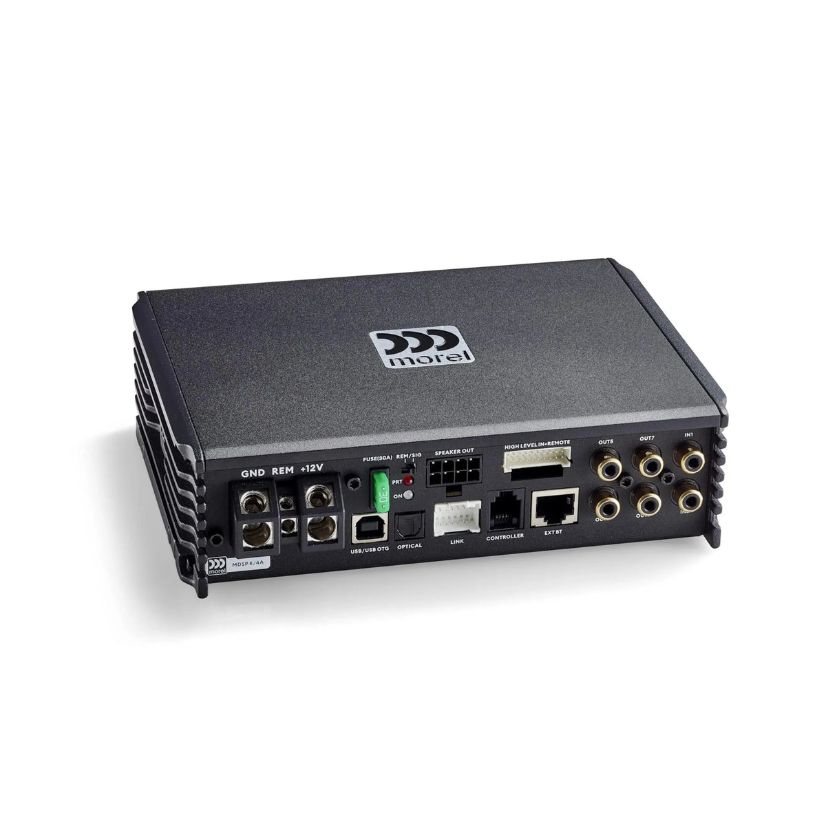 Morel MDSP84A 4-Channel Class D DSP Amplifier with 8-Channel Speaker Inputs