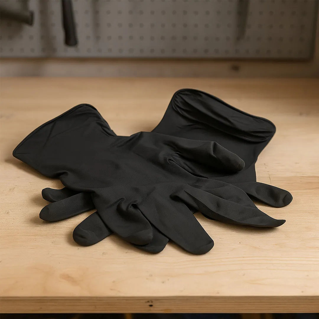 Rocket 130004 TGC Black Nitrile Gloves XL Industrial Strength 100 Pack