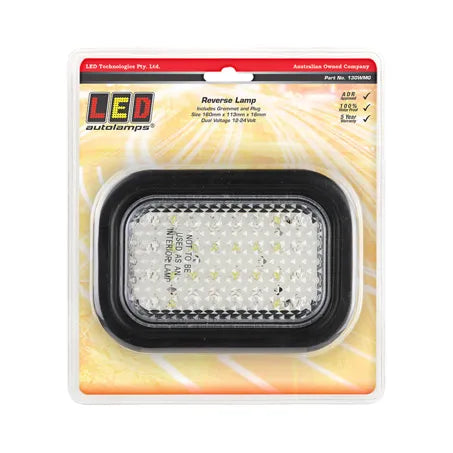 LED Autolamps 130WMG LED Reverse Light With Grommet & Plug 12-24V