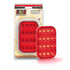 LED Autolamps 131RM Multi Volt Stop/Tail Lamp with Red Lens and Chrome Reflector