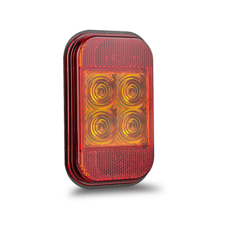LED Autolamps 133AMB LED Indicator Lamp with Reflector 12 & 24