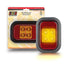 LED Autolamps 133AMG LED Technologies Indicator/Reflector LED Light Amber Lens 4 LEDs w/ Rubber Grommet and Plug 12/24V