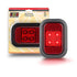 LED Autolamps 133RMG Stop/Tail/Reflector LED Light Red Lens 4 LEDs w/ Rubber Grommet and Plug 12/24V