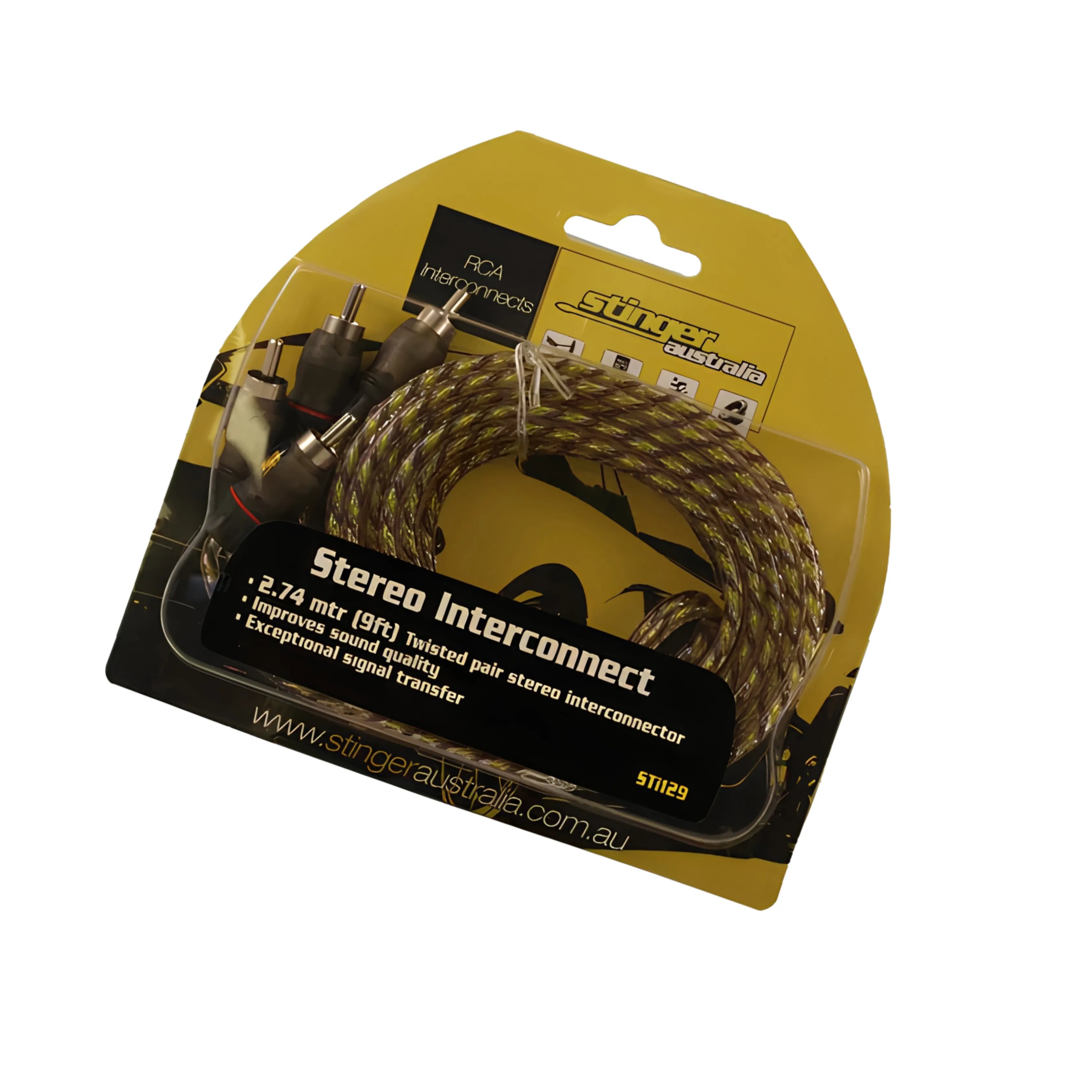 Stinger STI129 2 Channel 9-Feet RCA Lead