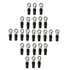 Stinger SPT5104B 25 Pack Pro 4GA 5/16" Black Ring Terminals