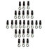 Stinger SPT5104B 25 Pack Pro 4GA 5/16" Black Ring Terminals