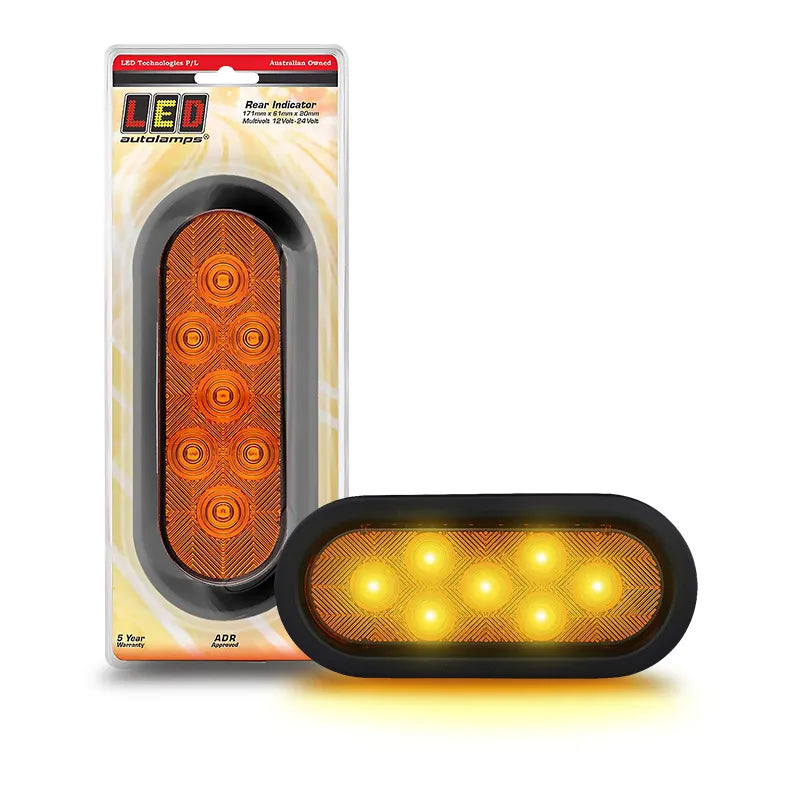 LED Autolamps 164AM Rear Indicator Lamp With Rubber Grommet