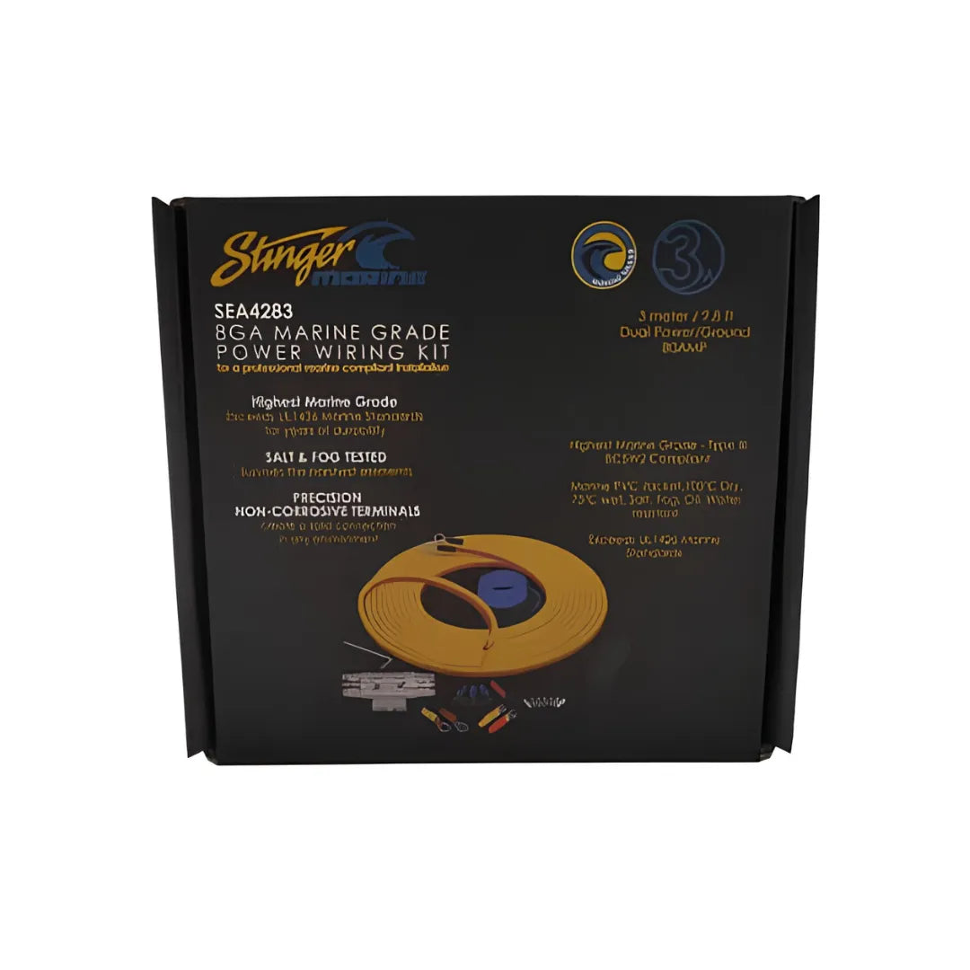 Stinger SEA4283 3M Stinger PowerSports Marine 8GA Amplifier Kit